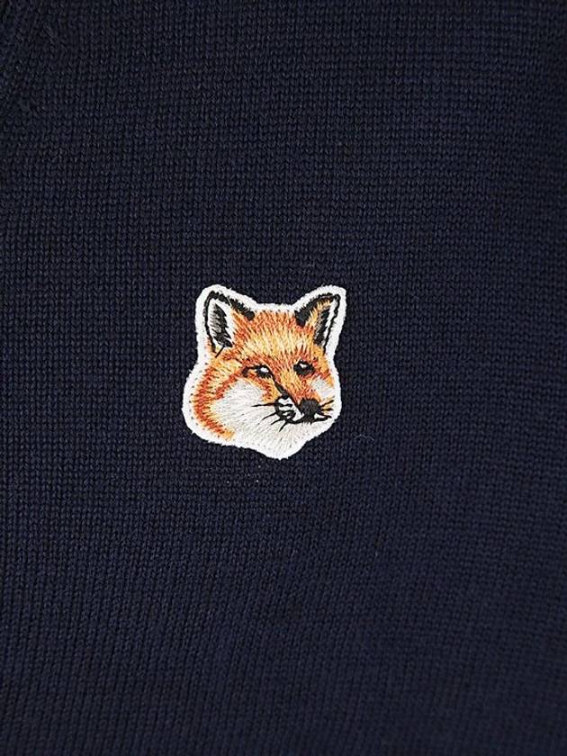 Fox Head Patch Classic Cardigan Navy - MAISON KITSUNE - BALAAN 4