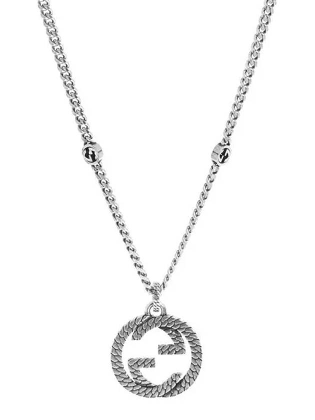 Sterling Interlocking G Necklace Silver YBB678651001 - GUCCI - BALAAN 3