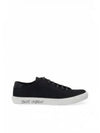 Malibu Logo Canvas Low Top Sneakers Black - SAINT LAURENT - BALAAN 2