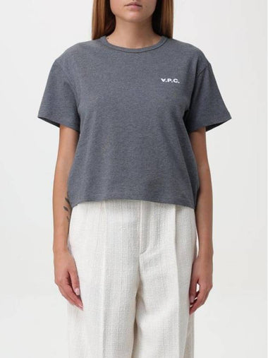 Boxy Micro Logo Short Sleeve T-Shirt Charcoal - A.P.C. - BALAAN 1