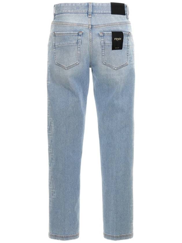 24 F W Cotton Jeans WITH LATERAL FF Print FLP288AS04F1ILO B0651179878 - FENDI - BALAAN 3