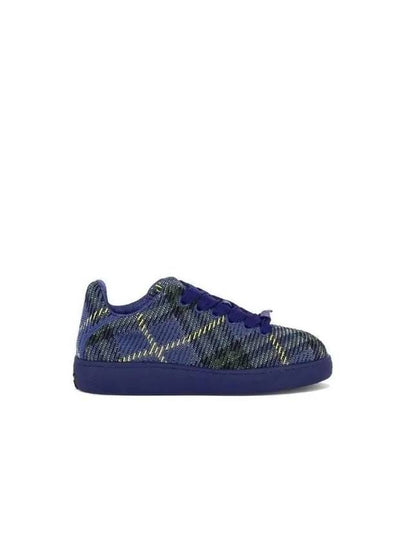 Check Knit Low Top Sneakers Blue - BURBERRY - BALAAN 2