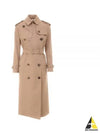 Women's Gabardine Loopback Trench Coat Beige - BURBERRY - BALAAN 2