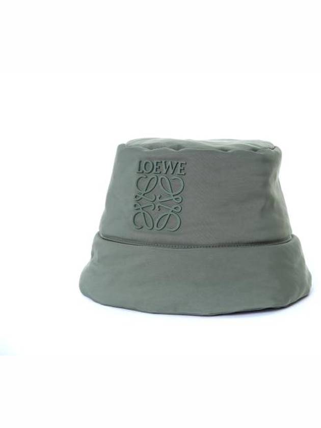 Puffer Nylon Bucket Hat Khaki - LOEWE - BALAAN 4