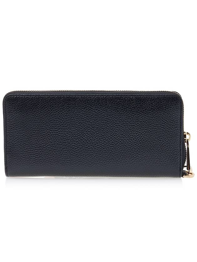 Pebbled Leather Continental Wrislet Long Wallet Black - MICHAEL KORS - BALAAN 4