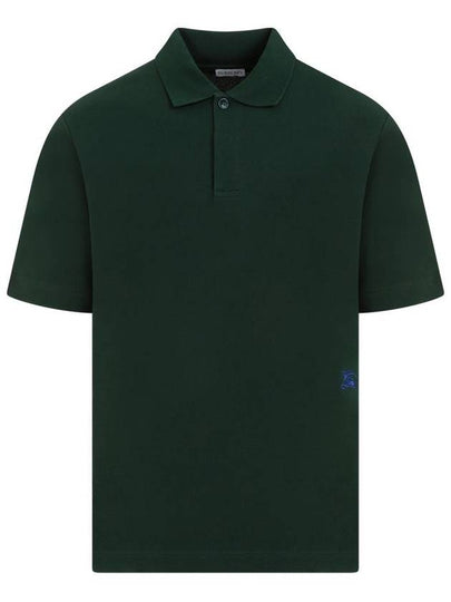 Embroid Logo Cotton Polo Shirt Ivy - BURBERRY - BALAAN 2