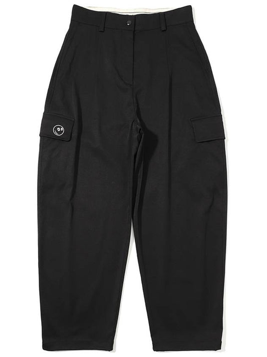 CARGO TAPERED PANTS BLACK WOMAN - MALBON GOLF - BALAAN 1