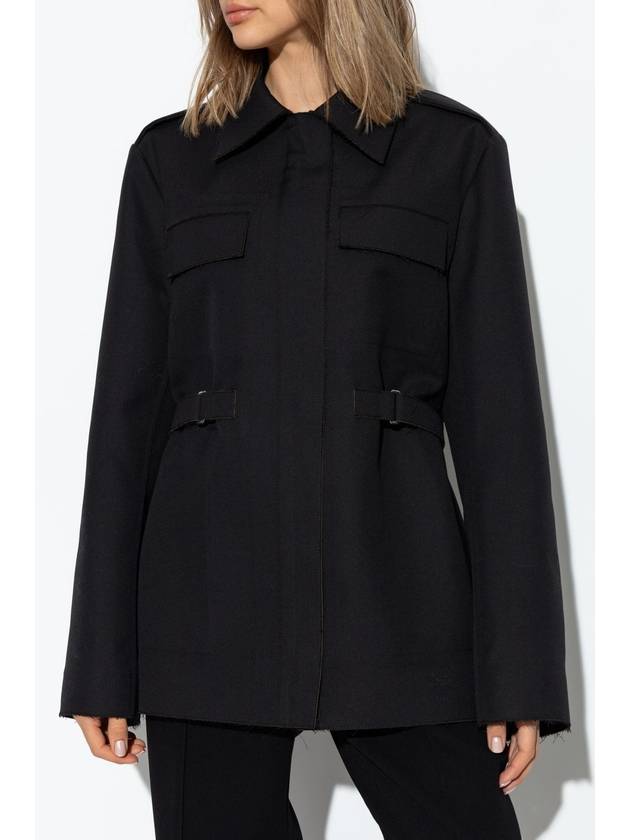 Tory Burch Jacket With Epaulettes, Women's, Black - TORY BURCH - BALAAN 3