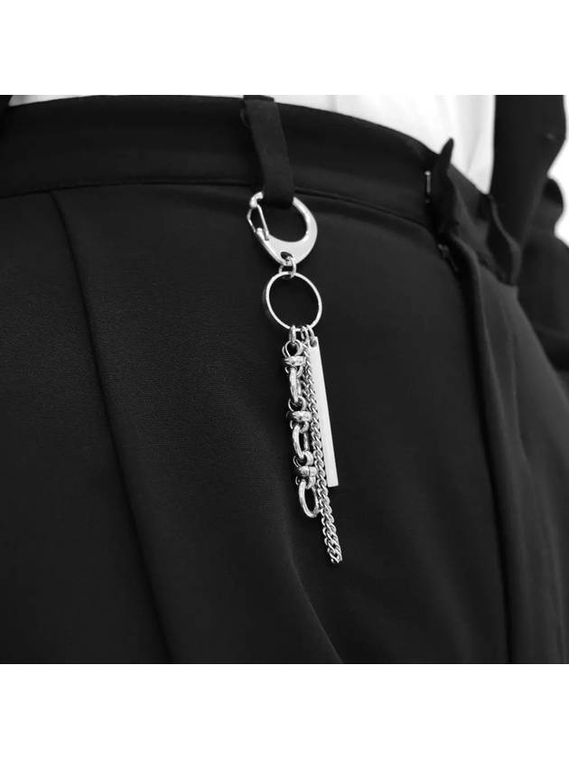 Pants Chain Key Ring Bag Key Ring Decoration Surgical Steel Key Holder Silver - BASSCLEF - BALAAN 5