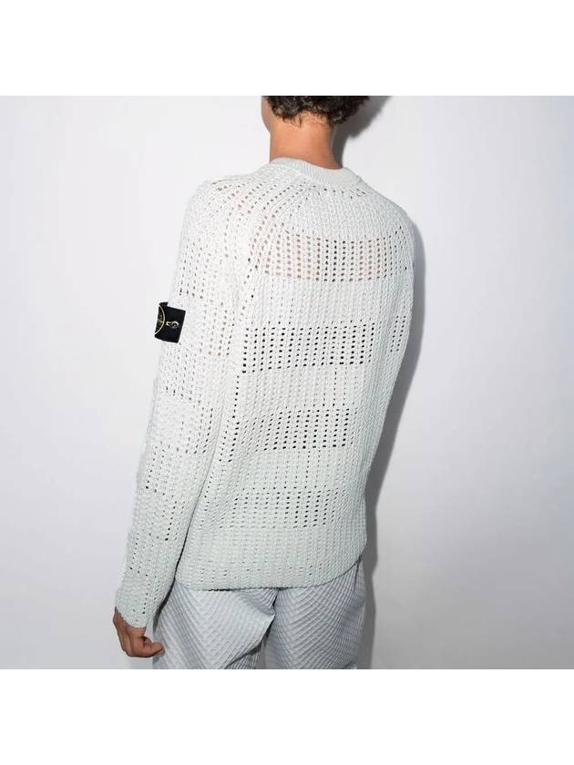 Wappen Patch Knit Top Off White - STONE ISLAND - BALAAN 5