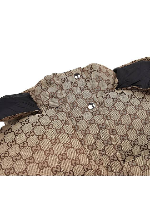 GG Canvas Hooded Padding Brown - GUCCI - BALAAN 9