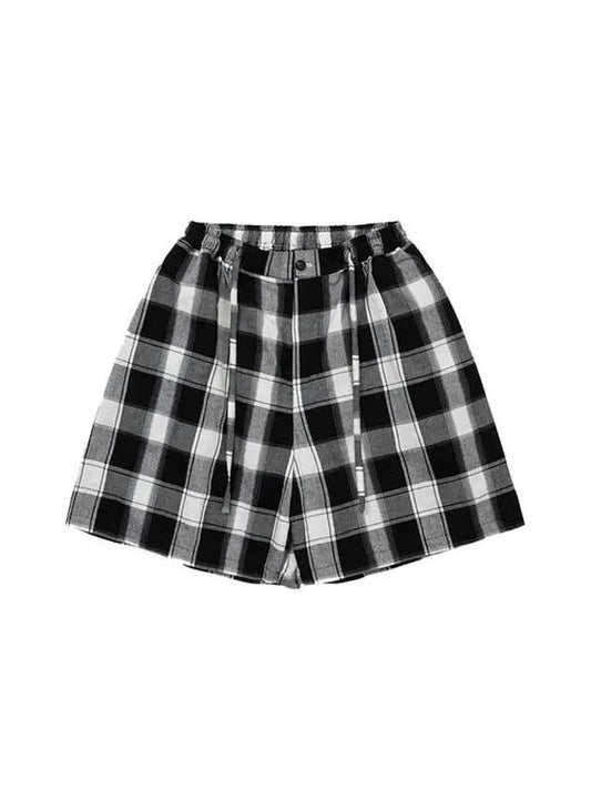 Check Shorts BLACK - AJOBYAJO - BALAAN 1