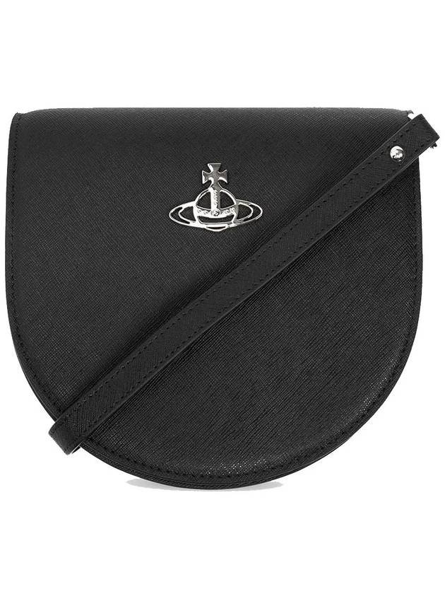 Saffiano Saddle Cross Bag Black - VIVIENNE WESTWOOD - BALAAN 2