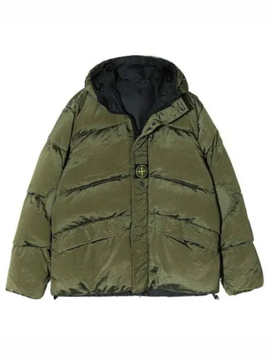 Nylon Metal Econyl Regenerated Down Hooded Jacket Reversible Jumper Men s Padding - STONE ISLAND - BALAAN 1