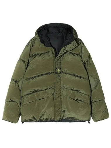 Nylon Metal Econyl Regenerated Down Hooded Jacket Reversible Jumper Men s Padding - STONE ISLAND - BALAAN 1