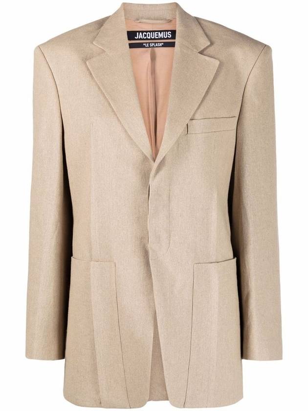 Women's La Veste D'homme Boxy Blazer Jacket Beige - JACQUEMUS - BALAAN 2