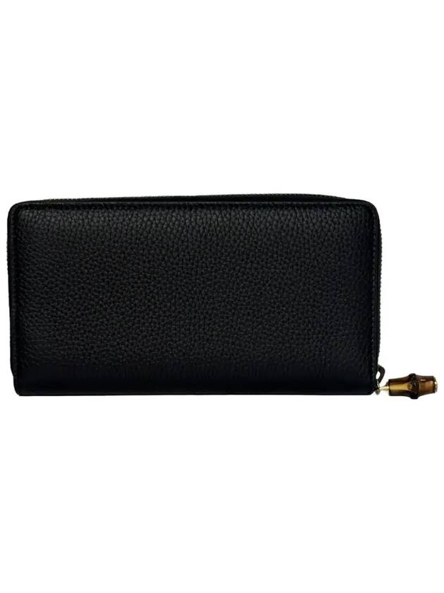 GG Bamboo Zipper Around Long Wallet Black - GUCCI - BALAAN 8