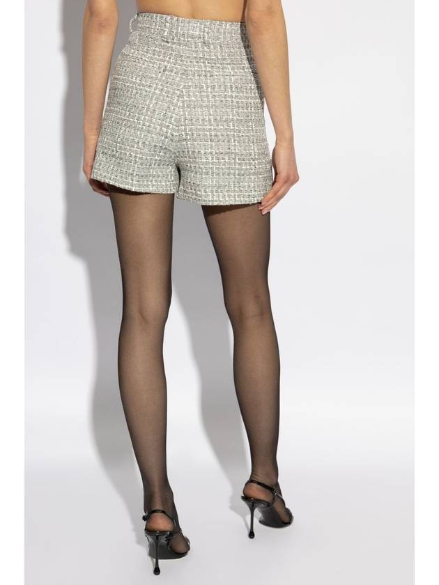 Dolce & Gabbana Tweed Shorts With Lurex Thread, Women's, Grey - DOLCE&GABBANA - BALAAN 4