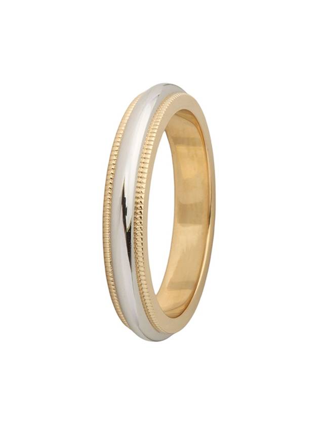 PT950 Milgrain Combi Ring 3 5MM No 1333540 1 - TIFFANY & CO. - BALAAN 1