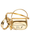 1DR Compact Mirrored Leather Shoulder Bag Gold - DIESEL - BALAAN 2