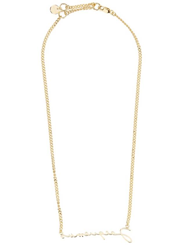 La Chain Signature Logo Chain Necklace Gold - JACQUEMUS - BALAAN 6