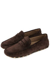 Gommino Bubble Suede Driving Shoes Brown - TOD'S - BALAAN 2