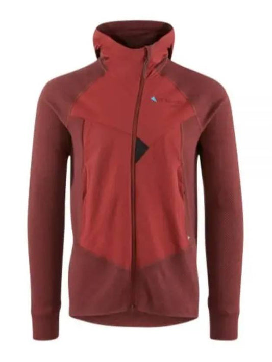 Hugin Zip Hoodie Man Made Red Rose 20681M21 218 - KLATTERMUSEN - BALAAN 2