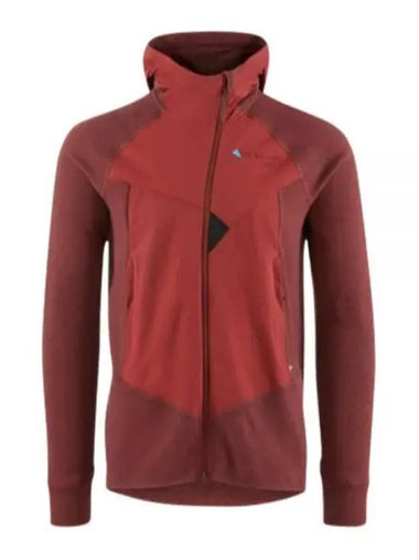 Men's Hugin Zip Up Hoodie Rose Red Madder Red - KLATTERMUSEN - BALAAN 1