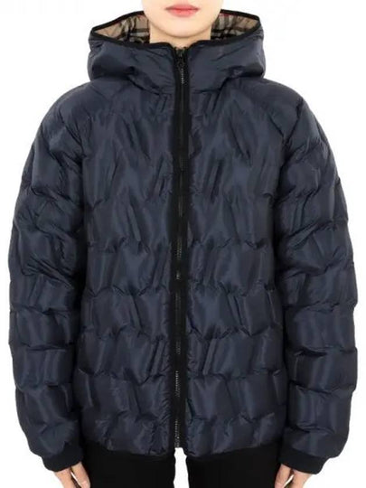 Kids Hooded Padded Navy - BURBERRY - BALAAN 2