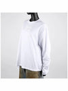 Logo Embroidered Cotton Long Sleeve T-shirt White - MIU MIU - BALAAN 3