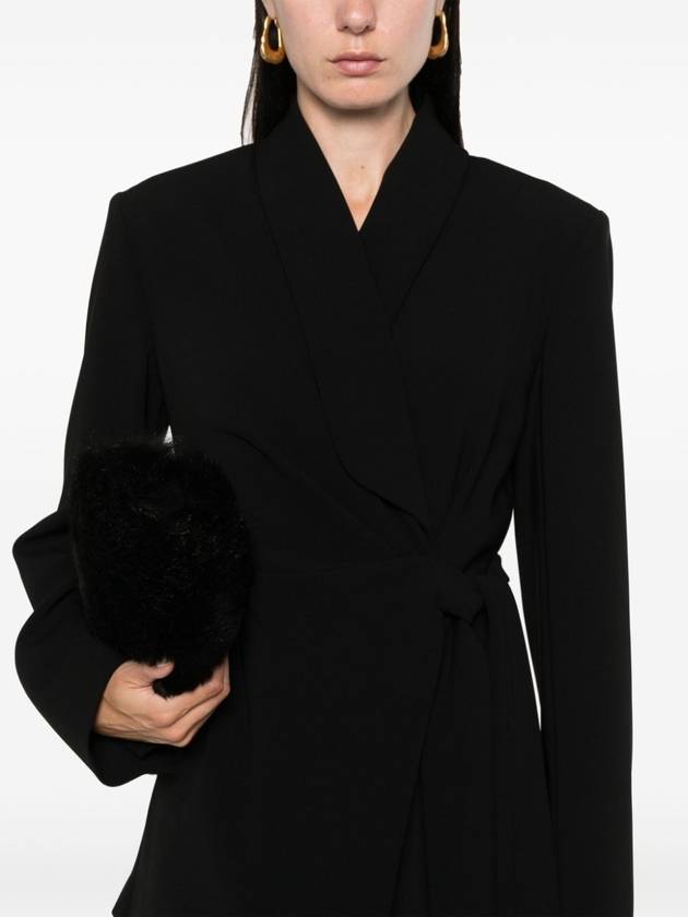 Comma Triacetate Jacket Black - MAX MARA - BALAAN 4