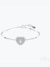 Idyllia Heart Bangle Bracelet Silver - SWAROVSKI - BALAAN 2