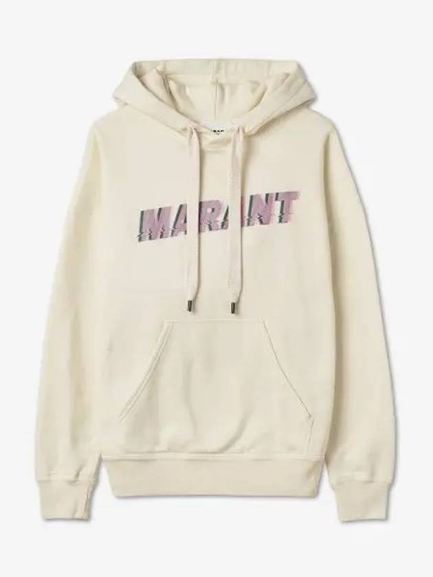 Logo hooded beige t shirt hoodie - ISABEL MARANT - BALAAN 1