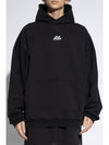 Logo Print Hoodie Black - BALENCIAGA - BALAAN 3