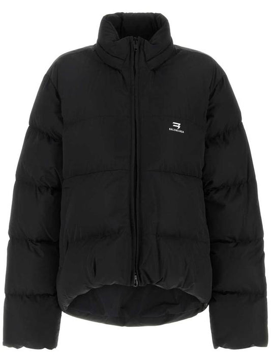 Sporty B logo point down padding black - BALENCIAGA - BALAAN 1