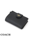 Corner Zipper Bifold Half Wallet Black - COACH - BALAAN 4