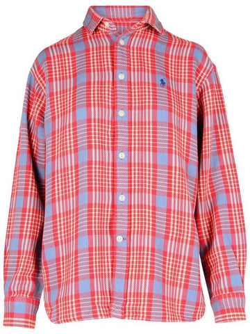 Polo Ralph Lauren Red Cotton Shirt - POLO RALPH LAUREN - BALAAN 1