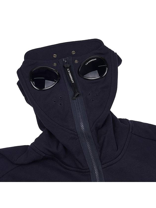 Goggles Diagonal Raised Fleece Hooded Jacket Navy - CP COMPANY - BALAAN 9