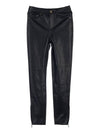 Zipper Faux Leather Skinny Pants Black - MICHAEL KORS - BALAAN 10