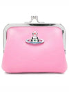 Nappa Leather ORB Logo Coin Purse Pink - VIVIENNE WESTWOOD - BALAAN 2