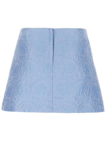 Dolce & Gabbana Light Blue Cotton Skirt - DOLCE&GABBANA - BALAAN 2