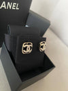 CC logo earrings square cubic gold ABA254 - CHANEL - BALAAN 2