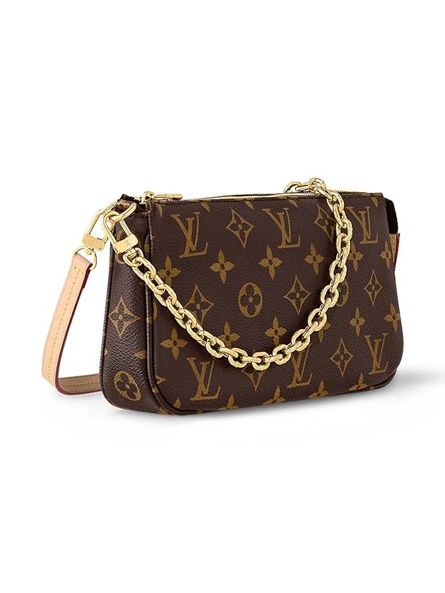 Pochette Accessoires Chain Monogram Shoulder Bag Brown - LOUIS VUITTON - BALAAN 3