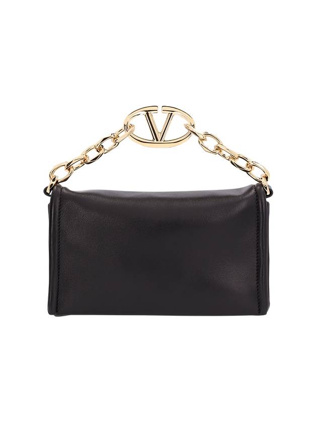 VLOGO CHAIN CLUTCH IN NAPPA WITH CHAIN - VALENTINO - BALAAN 1