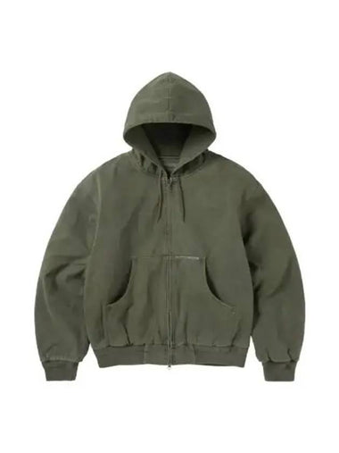 Overdyed Hooded Jacket Olive - THISISNEVERTHAT - BALAAN 1