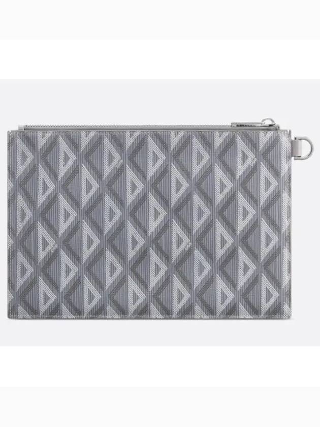 A5 Pouch Gray CD Diamond - DIOR - BALAAN 3