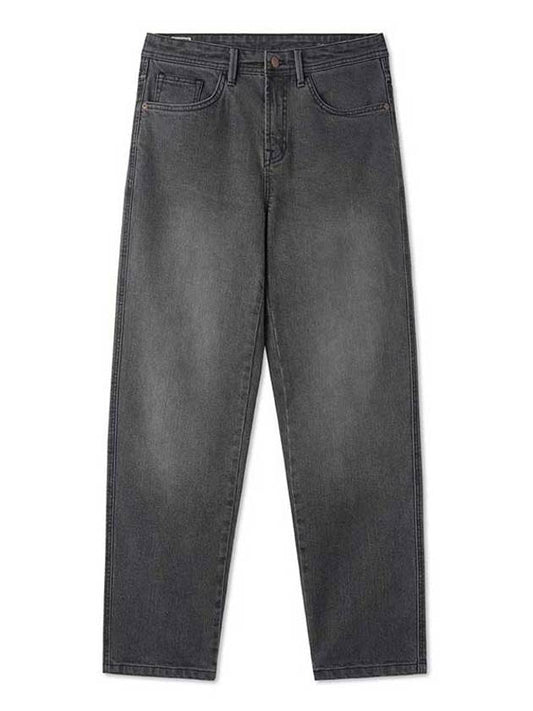 Destroyed tapered fit denim pants WASHED GRAY - BLACKBROWN - BALAAN 1