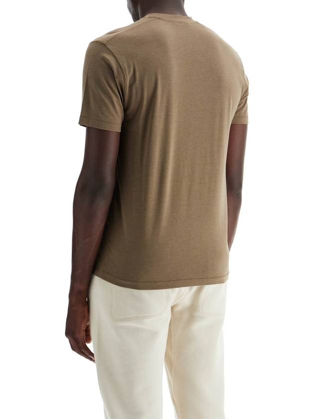 cotton-lyocell t-shirt - TOM FORD - BALAAN 3