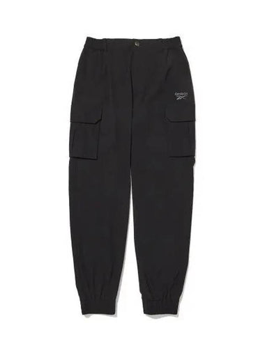 Stretch cargo jogger pants black - REEBOK - BALAAN 1