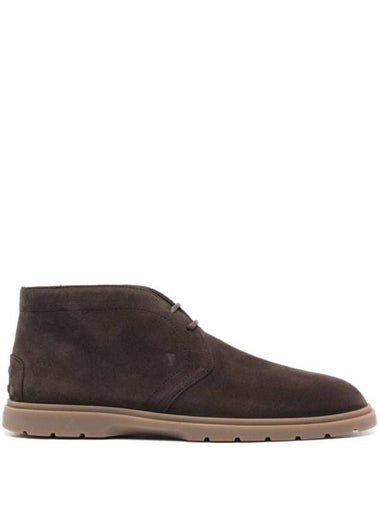 Suede Desert Winter Boots Brown - TOD'S - BALAAN 1